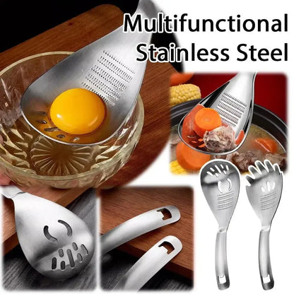 Multifunctional Stainless Steel Ginger Garlic Grater Spoon